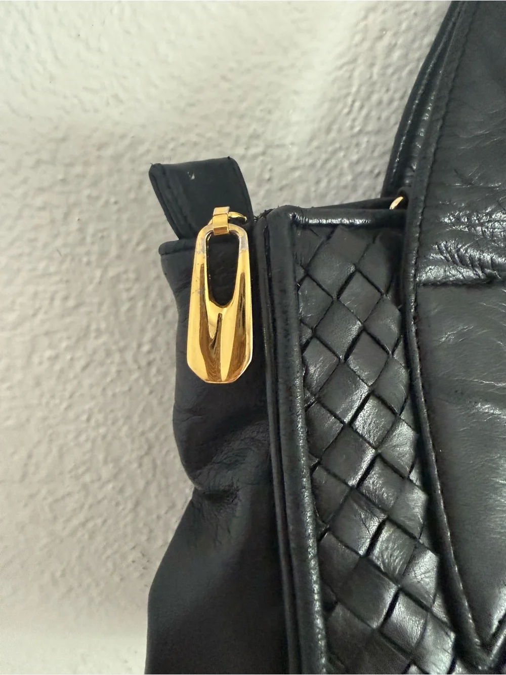Woven Leather Handbag Black Bottega Style Nordstrom